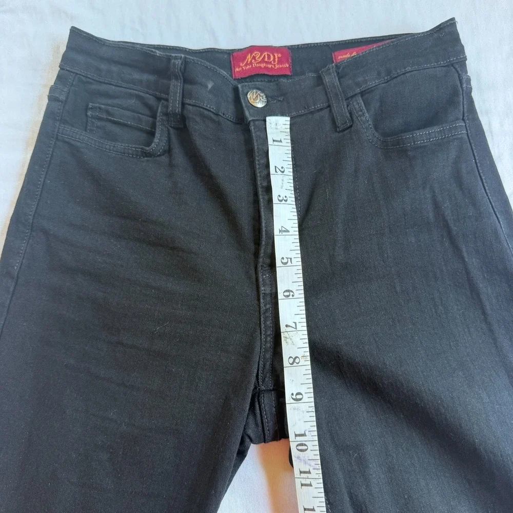 NYDJ Jeans Women's 2 Skinny Black Stretch 28x30 Not Your Daughter's Jeans USA